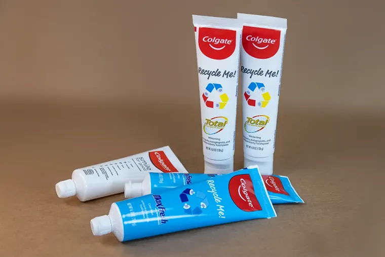 Colgate recyclable oral care tubes